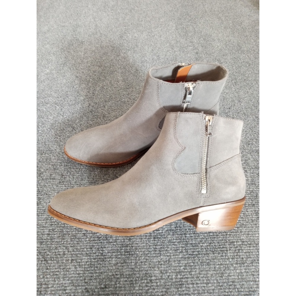Coach New York Dani Heather Gray Womens Ankle Boot Western Bootie Size 7 Suede - Picture 4 of 16